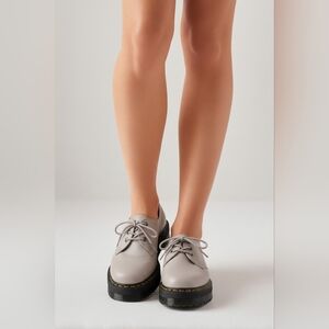 DR. MARTENS 31167 PLATFORM OXFORDS PINKY BEIGE WOMENS US 11 DOC'S MENS 10 -NEW-